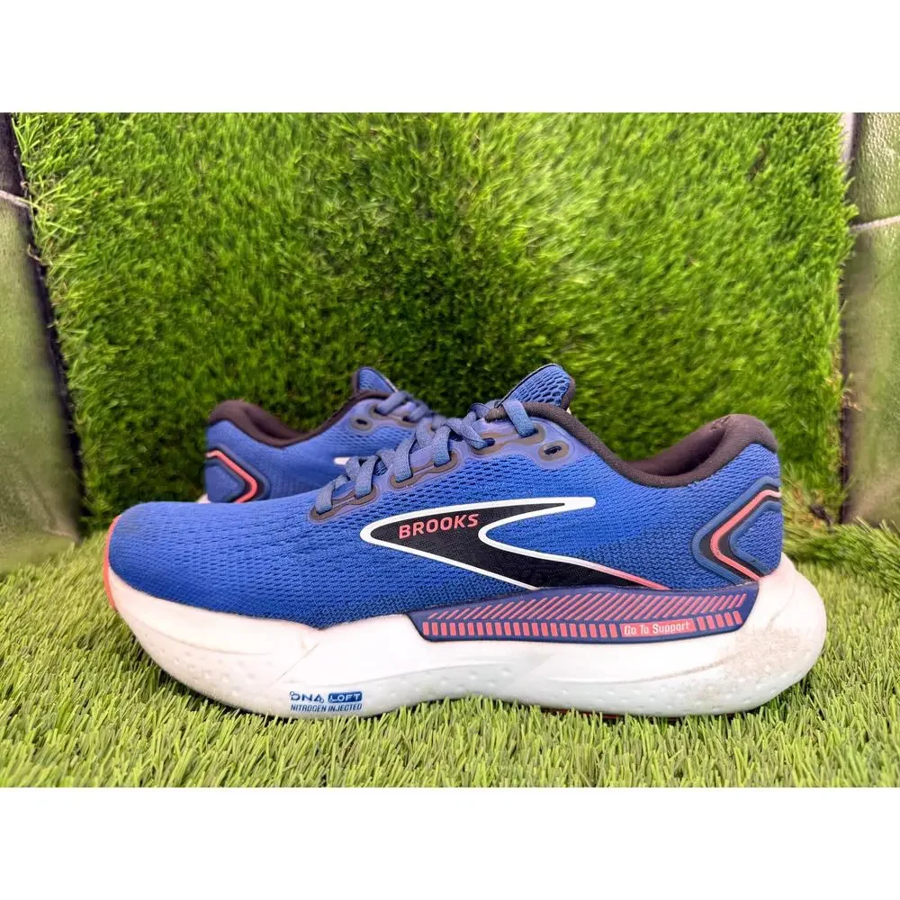 Brooks Glycerin GTS 21 1204091B496 Athletic Sneaker Women's 8B Blue Knit Jogging